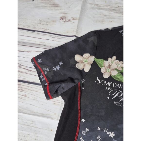 Disney Snow White V-Neck Scrub Top Womens Size Small - Picture 6 of 8